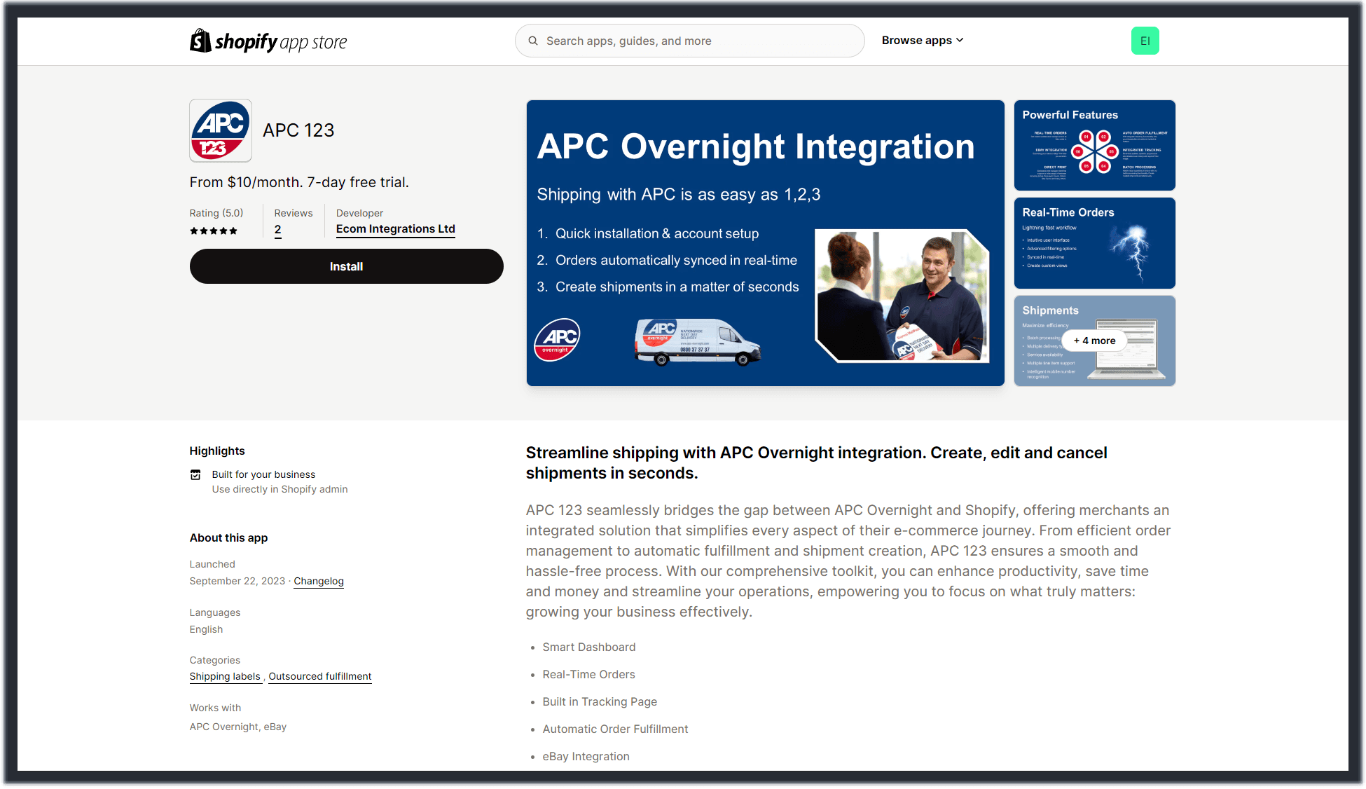 APC 123 App Installation